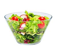 KONZEPT Insalatiera in vetro senza piombo - 830 ml, Ø 16 cm, trasparente, robusta e impilabile, ideale per insalate