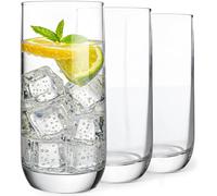 KONZEPT Set di 6 bicchieri da 300 ml, con base rinforzata, lavabili in lavastoviglie, senza piombo, ideali per acqua, succhi e bevande ghiacciate