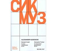 Konzert: für Horn und Orchester. op. 40. horn, orchestra. Réduction pour piano.