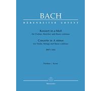 Konzert für Violine, Streicher und Basso continuo a-Moll BWV 1041. Partitur, Urtextausgabe