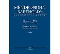 Konzert für Violine und Orchester e-Moll op. 64 (Zweite Fassung 1845). Studienpartitur, Urtextausgabe. BÄRENREITER URTEXT