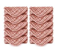 Koo-dib Mussoline Neonato Cotone 10 Pezzi 30x30 cm, Salviette, Asciugamani, Mussola, Quadrotti Cotone Neonato, Salviettine in Mussola per Neonati Mussole Babycare
