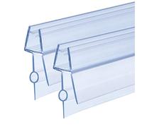 KOOBON Guarnizione di Ricambio per Porta Doccia, 2 x 80 cm, per Vetro da 4-6 mm, Protezione Cadute e Schizzi per Cabina e Vasca da Bagno