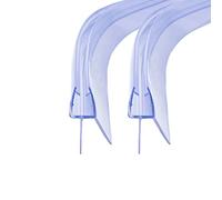 KOOBON Guarnizione per doccia curva, 2x40 cm, per doccia a quarto circuito, perfetta corrispondenza, spessore vetro 6 mm, deflettori per porte della doccia, paraspruzzi