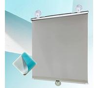 KOOEIN Tenda Oscurante a Ventosa, Tende a Rullo Parasole, Protezione UV, Tenda Termica Isolante, Schermo Privacy, Tende Avvolgibile con Ventose per Porta Finestra, Lucernario,Grey-75x125cm/30x49in