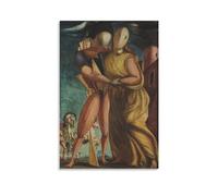 KOOHTAA Giorgio De Chirico Ettore E Andromaca - Poster da appendere, su tela, decorazione artistica da parete, decorazione moderna, 60 x 90 cm
