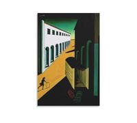 KOOHTAA Giorgio De Chirico Mistero E Malinconia di Una Strada Poster da Parete Immagine Appesa Poster da Parete Dipinti su Tela Stampe su Tela Decorazione Poster Opere d'Arte 20 x 30 cm