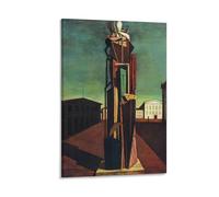 KOOHTAA Giorgio de Chirico - Poster artistico da appendere alla parete, motivo: il grande metafisico, poster da appendere alla parete, decorazione per la stanza, 60 x 90 cm