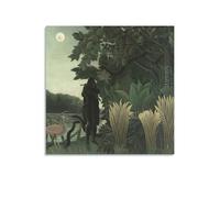 KOOHTAA HENRI ROUSSEAU - Poster artistico da appendere alla parete con il serpente Charme, poster decorativo moderno per la casa, 30 x 30 cm