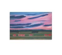 KOOHTAA Poster su tela con stampa artistica di Andre Brasilier Soir En Vallois, decorazione per la stanza (50 x 75 cm)