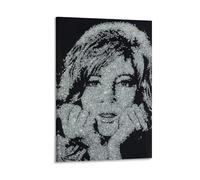 KOOHTAA Vik Muniz Monica Vitti, poster artistico su tela e stampa artistica da parete moderna per la famiglia, poster decorativo 40 x 60 cm