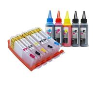 KOOILANG 5 cartucce d'inchiostro vuote PGI-580 CLI-581 con chip ARC per Canon TS6150 TS8150 TS9150 TR7550 TS8250 TS705 TS8350 TS6350 (5 colori e 5 inchiostri)