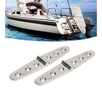 KooingTech Cerniere in acciaio inox, cerniere resistenti con fori per porte, cancelli, capannoni, fienili, 15,2 x 3 cm