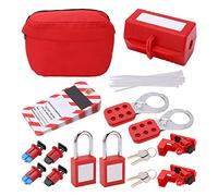 KooingTech Kit di blocco Tagout, kit di blocco per elettricisti, kit di tagout per interruttore elettrico, set di lucchetti di sicurezza per energia elettrica industriale