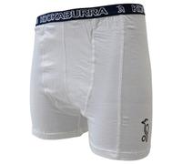 Kookaburra Cricket, Boxer Uomo con Sospensorio, Bianco (Weiß - Neutral/Blauer Bund), S