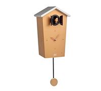 KOOKOO BirdHouse rame, orologio cucu design moderno, canto di 12 uccelli canori o cuculo, orologio c. pendolo