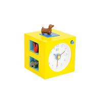 KOOKOO KidsAlarm giallo, sveglia per i bambini inclusi 5 animali della fattoria con il suoni, registrazione sonore dalla natura