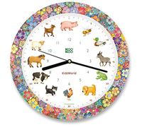KOOKOO KidsWorld Garden Love, orologio da fattoria con 12 voci di animali reali della campagna