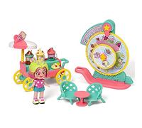 KOOKYLOOS Mystery Menu - Carrello Milkshake con più di 15 accessori e una bambola esclusiva con 3 diverse espressioni divertenti. Include accessori moda, scarpe, abiti e giocattoli