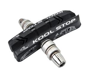 Kool-Stop Mountain Freno A V Pastiglie Nero Paio Filettato Post per Diretto Pull