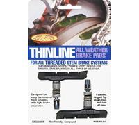 Kool-Stop Scarpe Freno T2 Thinline V-Brake, 71,8mm, Nero per Cerchi in Alluminio