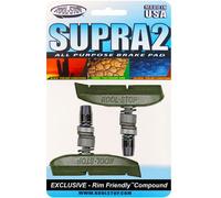 Kool-Stop T3 Supra 2 V-Brake ganasce freno 66,5 mm per cerchi in ceramica, verde