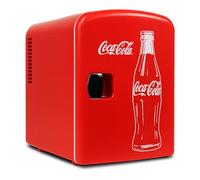 Koolatron Coca Cola Mini Fridge (Classic) 4 Liter/6 Can Portable Fridge/Mini Cooler for Food, Beverages, Skincare -Use at Home, Office, Dorm, Car, Boat-AC & DC Plugs Included, Red