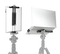 koolehaoda Adattatore per treppiede in alluminio con 2 supporti Acra a coda di rondine, vite da 1/4" e scarpa fredda (13,8-33,5 cm) regolabile universale per tablet, registrazione video per iPhone