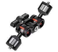 Koolehaoda Grande braccio magico, Braccio magico articolato con doppie teste a sfera per Piastra della maniglia del kit della gabbia della fotocamera, Monitor da campo, Microfono (TMS-1)