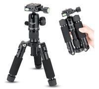 Koolehaoda - Mini treppiede portatile pieghevole compatto da scrivania con testa a sfera per fotocamere DSLR Canon Nikon