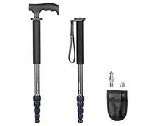 Koolehaoda Monopiede per fotocamera in alluminio e Alpenstock con maniglia, sezioni a 5 gambe, capacità di carico di 7 kg.