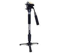 Koolehaoda Portatile Alluminio Monopiede con testa fluida e base treppiede pieghevole, altezza di estensione 57-148 cm, capacità di carico massima 3 kg, (288)