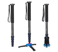 Koolehaoda Professional 65-inch Camera Aluminium Monopod with Folding Three Feet Support Stand