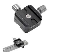 koolehaoda QR-50B - Morsetto per piastra a sgancio rapido, adattatore a doppio morsetto, compatibile con Arca Swiss Plate RRS Rail Plate Nodal Slide Subtend