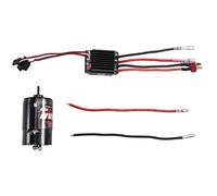 Koolenry 550 Motore Brushed ESC Impermeabile 320A Controllo della velocità Combinato Set per 1/10 RC Auto Crawler per Axial SCX10 55T
