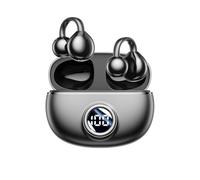 Koolenry Auricolari Traduttori AI Cuffie Traduttrici AI Auricolari per Traduzione In Tempo Reale In 144 Lingue Design Aperto Clip-On per Viaggi, Affari Grigio Scuro