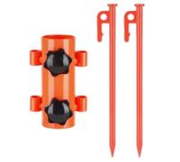Koolenry da Sole di Fissaggio Tubo Supporto da Terra con Chiodo da Terra Antivento Regolabile Accessori per Tende da