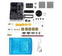 Koolenry Kit per Giochi Fai-da-Te, Console per Giochi A Pixel, Kit di Produzione per Saldatura Elettronica con Guscio Blu
