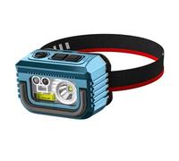 Koolenry LED Frontale con Sensore di Movimento, A Sorgente USB Ricaricabile 3, Luce per la Pesca, Lanterna Mini da, Torcia D'Emergenza