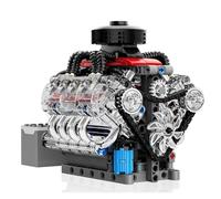 Koolenry Mini V8 Engine Kit Kit per Motori V8 in Miniatura per Ragazzi Sperimentare la Fisica Modello di Esperimento Scientifico, Regalo Perfetto per Ragazzi e Adulti