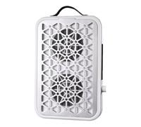 Koolenry Ultra-Sottile Silenzio Silenzioso per un Pernotta per Unghie Portatile Aspirapolvere Turbo Doppio Ventole Professionale Usa Spina UE