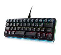 Koolertron Tastiera da gioco Macaro a 42 tasti, 40% - Tastiera meccanica compatta retroilluminata RGB, mini tastiera programmabile USB-C sostituibile a caldo per giocatori PC/Mac (completamente