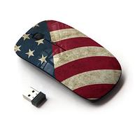 KOOLmouse [ Mouse Senza Fili Ottico 2.4G [ Star Stripe Flag American Rustic Patriotic ]