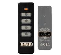 Koomando Telecomando S13065 TX-55-434-4 Originale Sommer, Compatibile con Peli, Breda, Ballan, Albodoor, BBG ecc. Sostituisce 4013 TX03-434-4 XP, 4 Canali, 434 Mhz FM led Arancio, Design Elegante