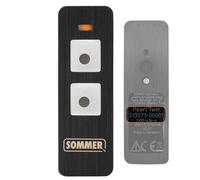 Koomando Telecomando S13071 TX-55-434-4 Originale Sommer 2 tasti Sostituisce 4014 TX03-434-4 XP, 434 Mhz FM led Arancio, Tasti grandi, per porte grarage Breda, adatto a Peli, Ballan, Albodoor BBG