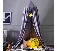 Koomiao Baldacchino per bambini, Baby Cupola Rotonda Letto a Baldacchino Zanzariera per Interni ed Esterni Decorazione per Lettura, Letto e Camera da Letto, altezza 250 cm (Nordico Viola)