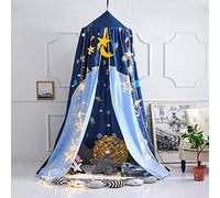 Koomiao Baldacchino per bambini, Baby Cupola Rotonda Letto a Baldacchino Zanzariera per Interni ed Esterni Decorazione per Lettura, Letto e Camera da Letto, altezza 250 cm (Spaceship)