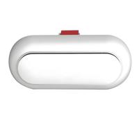 KOOMTOOM Custodia per occhiali da auto, supporto per occhiali da sole estensibile per visiera parasole, custodia per visiera parasole interna multifunzione, installazione non distruttiva (bianco)