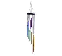 Koonafy Carillon Vento Scacciaspiriti in Legno per Esterni, Campanelli a Vento, Campane Musicali Sonaglio a Vento Metallo, Scacciapensieri tubolari da Esterno Decorazione per Esterni (14 tude)