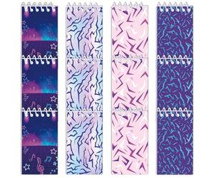 Koongso 12 quaderni a tema cacciatori pop, mini quaderni a spirale viola energia, note musicali, idolo coreano, sacchetti per bomboniere, ricompense scolastiche